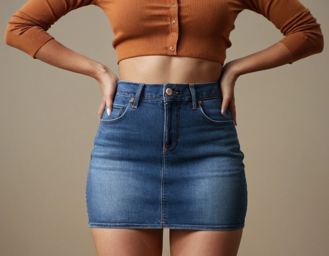 Denim Mini Skirts