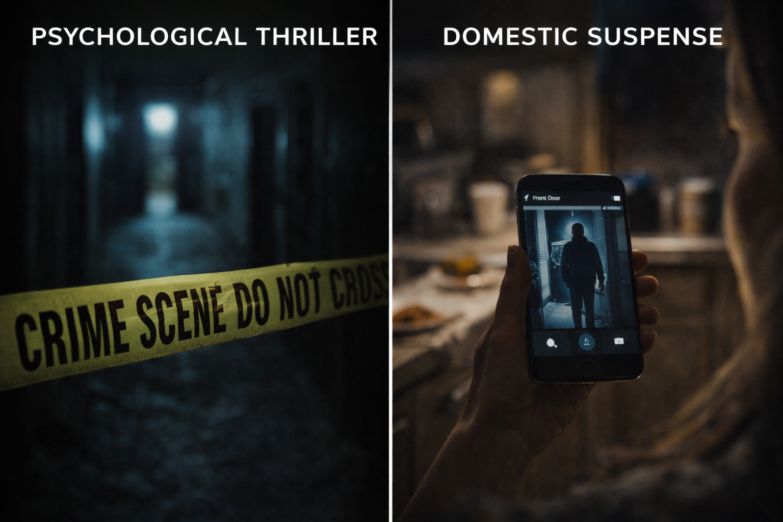 Psychological Thriller vs Domestic Suspense