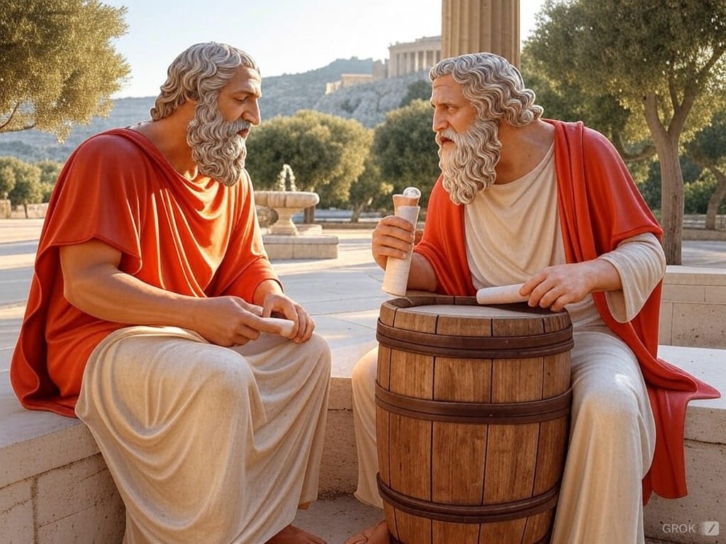 Plato and Diogenes on the Definition of Man