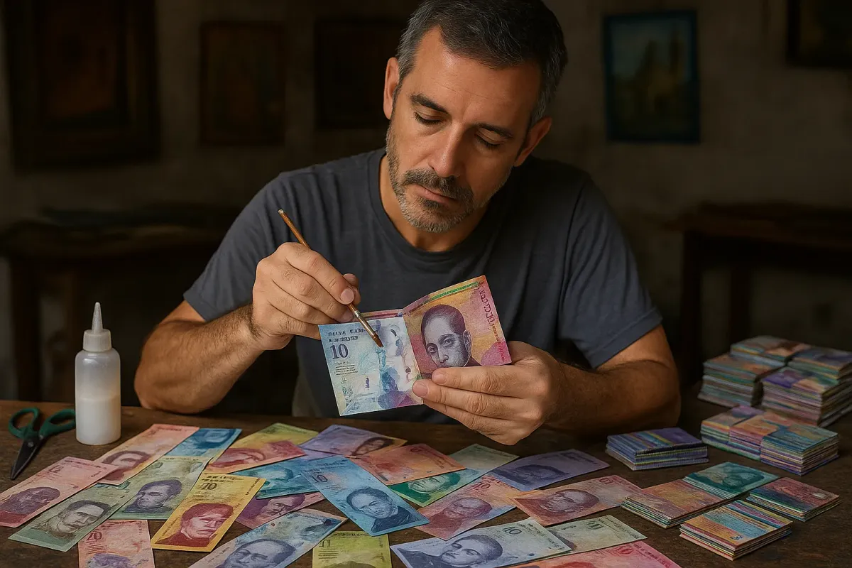 Turning Worthless Money into Art