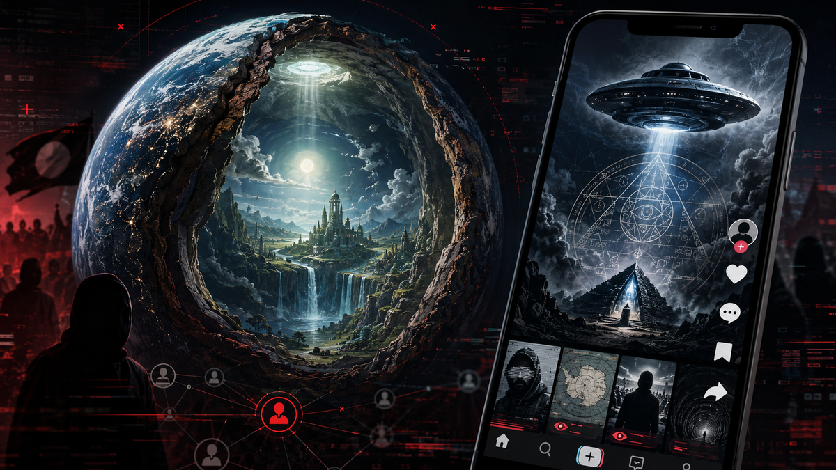Hollow-Earth Myths and Nazi UFOs on TikTok