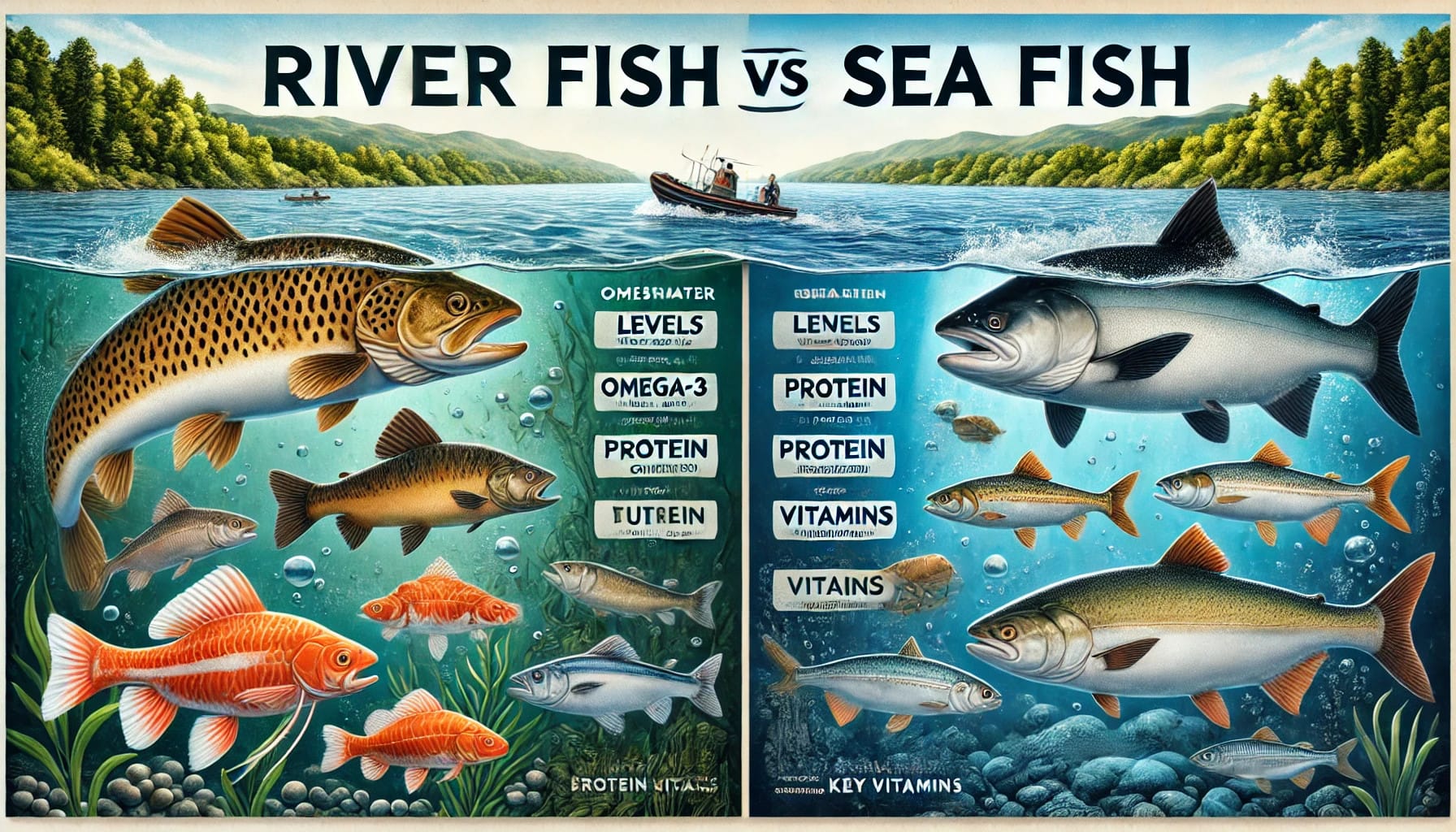 Fish Found In Rivers River Fish vs. Sea Fish: A Detailed Nutritional Comparison
