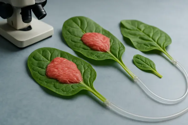 Spinach Leaves Become Human Heart Muscle