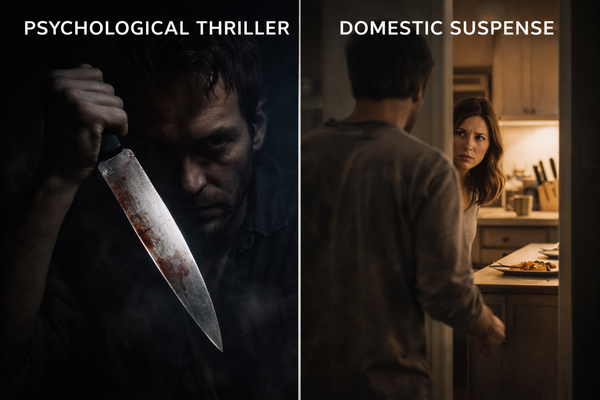 Psychological Thriller vs Domestic Suspense