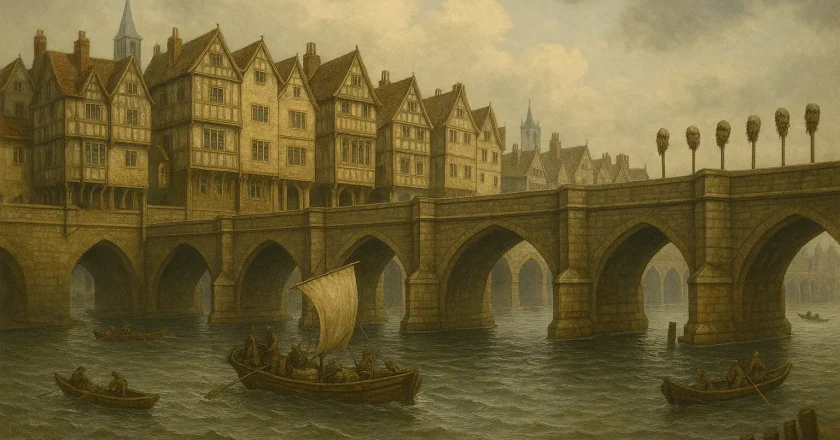 Old London Bridge: Six Centuries of History, Trade, and Gruesome Spectacle