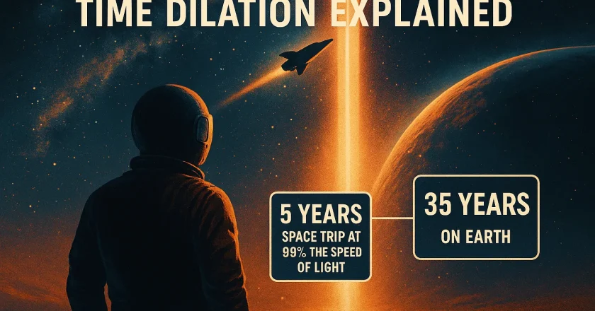 Time Dilation Explained: Why a 5-Year Space Trip at 99% the Speed of Light Means 35 Years Pass on Earth