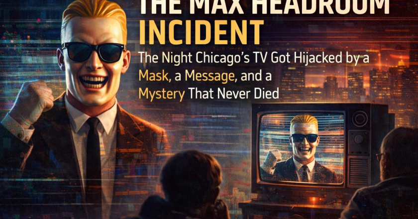 The Max Headroom Incident: The Night Chicago’s TV Got Hijacked by a Mask, a Message, and a Mystery That Never Died